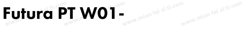 Futura PT W01字体转换
